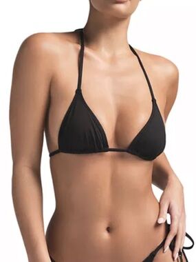 SKIMS *NWT SIGNATURE SWIM TRIANGLE TOP | COLOR: ONYX